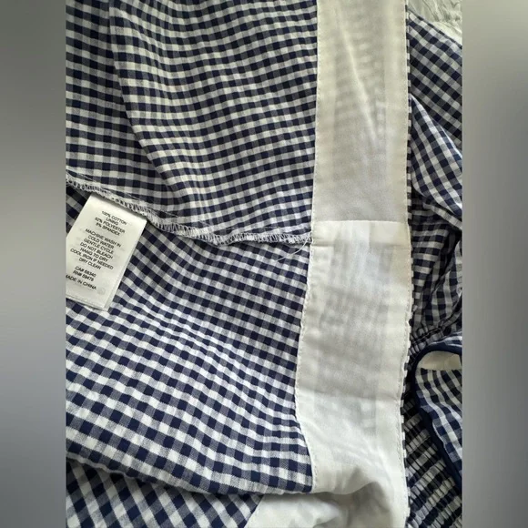 Caroline Constas Navy and White Gingham Maxi Dress - Picture 8 of 11